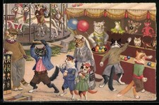 Katzen auf dem Jahrmarkt, Hau