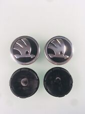 4x Original Skoda Felgendeckel