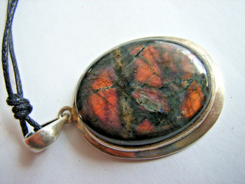 Spektrolith als cabochon - als,