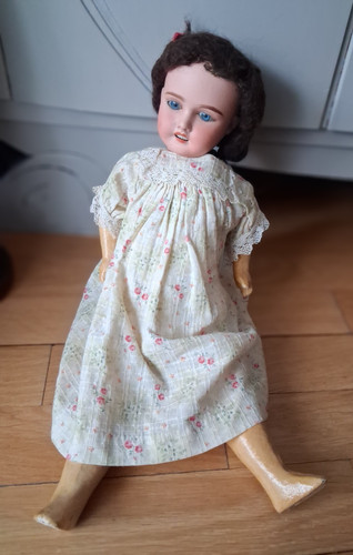 Alte porzellanpuppe mon chéri - porzellanpuppe,