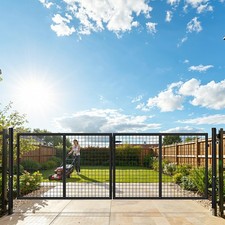 2 flg Tor Doppelstabmattenzaun