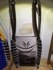 Rennrodel von German Luge - Doppelsitzer 120 cm - Braun mit Bergmotiv Sitz