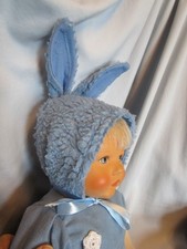 OSTERHASE Mütze Webpelz BLAU