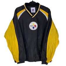 NFL Pittsburgh Steelers Football Schwarz V Neck Pullover Herren Gr. XL