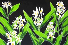 Strandkleid Pareo Island Hawaii Sarong weißer Ginger