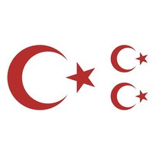 Türkiye Ayyildiz Aufkleberset Autoaufkleber Sticker Wandtattoo Auto