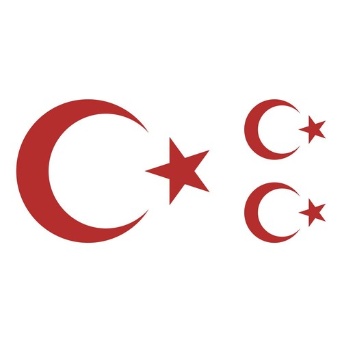 Türkiye ayyildiz aufkleberset - türkiye,