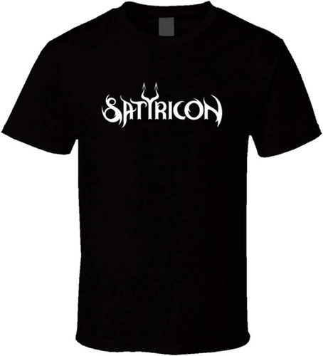 Satyricon logo band t shirt - logo,
