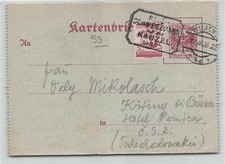 121148) Österreich Werbestempel Villach 1928, Seil-Schwebebahn auf die Kanzel