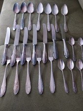 WMF Silberbesteck 90er Patent 25 Teile Gabeln Messer Löffel, Kaffeelöffel 1,5 kg