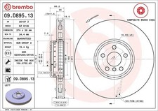 1X Brake Disc Brembo