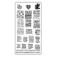 Schrift stamping schablone - schrift,
