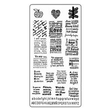 Schrift Stamping Schablone