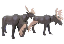 Playmobil 3 Elche  Neuwertig  Kanada Wald Tierpark Zoo Elch