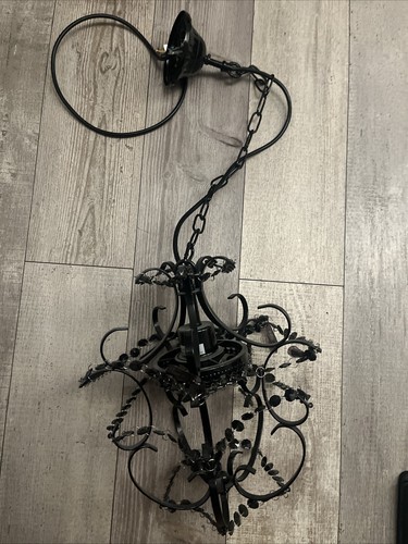 Kronleuchter schwarz metall - schwarz,