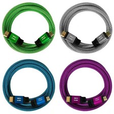 1m 2m 3m 5m 10m HDMI Kabel Nylon 3D 4K TV FullHD 2160p UHD 1080p Lan DTS OLED TV