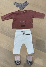 Baby Set / Erstlingsoutfit Katze Gr. 62 aus 100% Biobaumwolle
