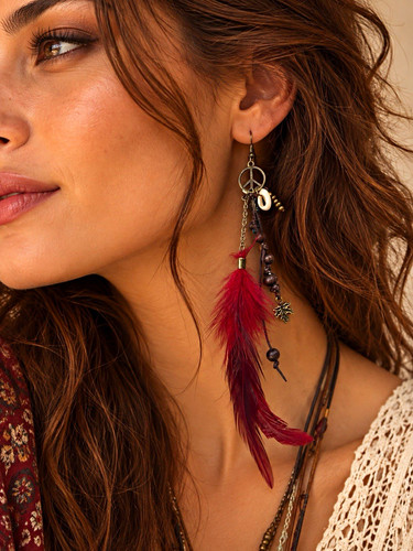 Einzelner ohrring boho - ohrring, boho-stil