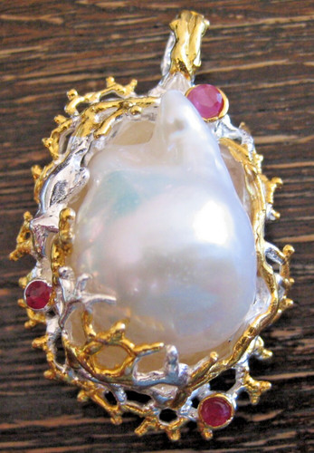 Barockperle anhänger groß - barockperle,