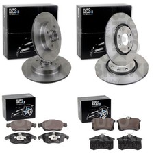 EuroBrake BREMSSCHEIBEN + BELÄGE VORNE + HINTEN passend für BERLINGO + PARTNER