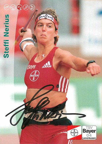Steffi nerius autogrammkarte - steffi,