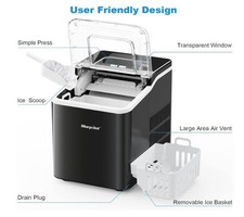 Eiswurfelmaschine, Morpilot 120 W Eiswüefel Maschine, 12 Kg 24 H, Zubereitung