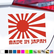 Rising Sun Flagge Aufkleber JDM Sonne Made In Japan Sticker Auto Geschenkidee