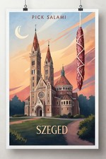 Szeged ungarn reise poster - ungarn,