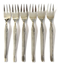 12 Kuchengabeln HB 100er Silber Auflage versilbert 15,3 cm