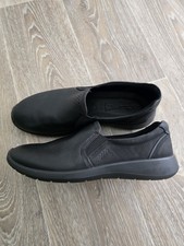 Ecco Soft 5 Herren Slipper Schuhe Gr.40 Schwarz Neu Uvp 99€ Leder