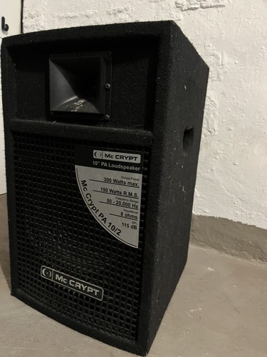 Loudspeaker mc crypt pa - 10"pa, (mc