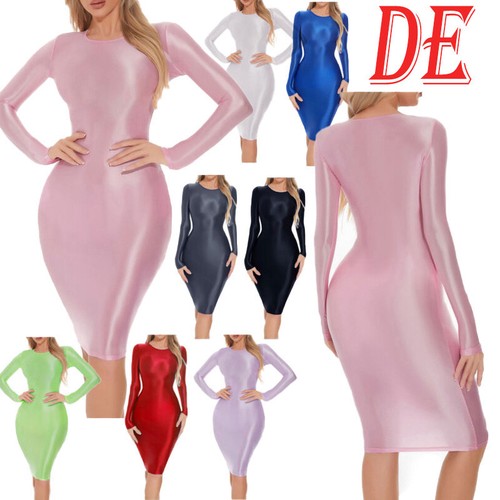 Damen nylon kleid - nylon,