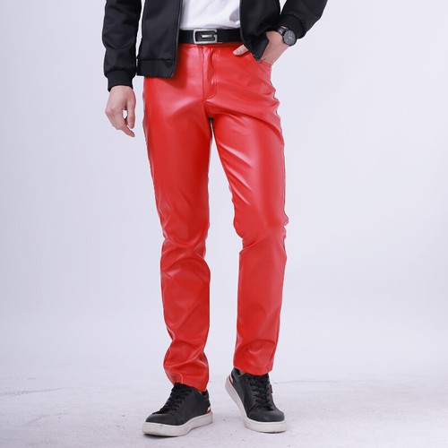 Herren kunstleder hose - herren,