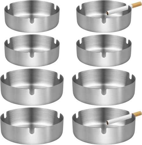 Edelstahl aschenbecher set - edelstahl,