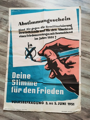 Altes wahl plakat ddr - altes,