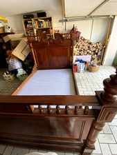 antkes französisces Doppelbett aus Massifholz, breite 1m 40 