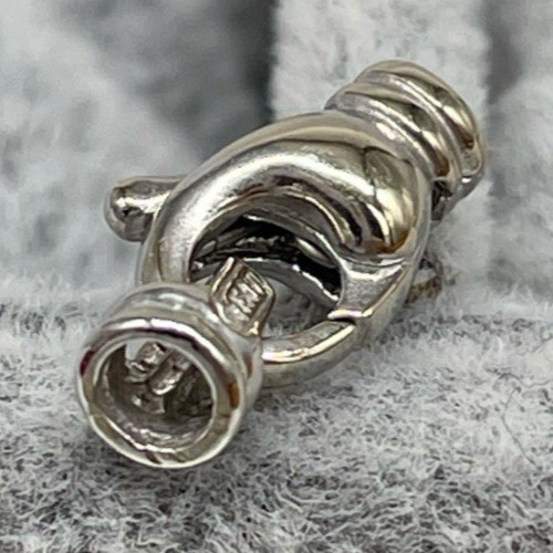 18kt weißgold haken - weißgold,