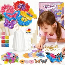 Bastelset Kinder ab 6 4 8 10 5 7 9 Jahre, Blumen Basteln Mädchen 8 10 6 5 7