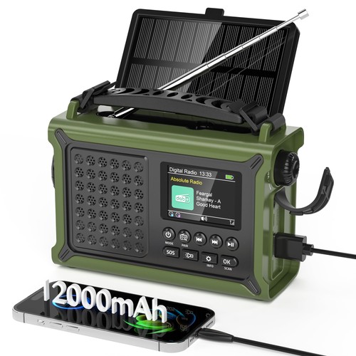 Kurbelradio dab ukw 12000mah - dab+/ukw,,