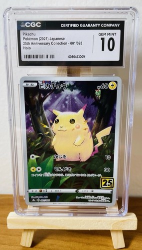 Pokemon cgc pikachu - cgc, 10