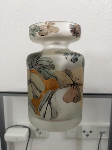 Signierte kunstglasvase - signierte,