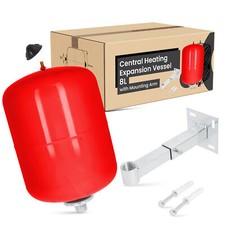Heizung Ausdehnungsgefäß Druckbehälter Druckkessel 8l Überdruckventil Halterung