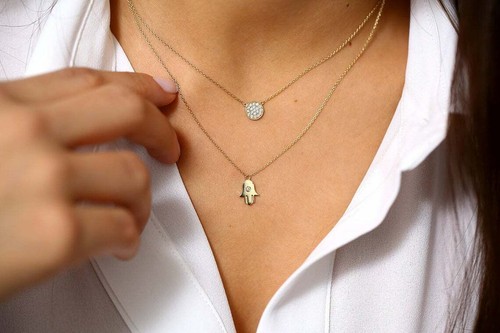 Diamant hals kette collier - kette,