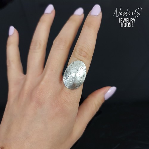 Ovaler boho ring mit - ovaler,