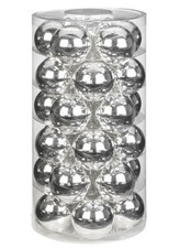 30 Weihnachtskugeln 6cm Glas