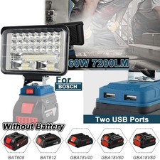 Für Bosch 18V GBA Akku LED Arbeitsleuchte 18V Strahler Licht Taschenlampe DE