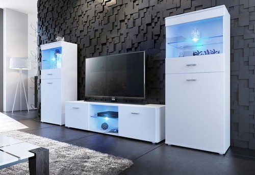 Wohnwand vitrine schrank - vitrine, tv-schrank