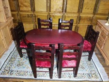 6 Stühle + Esszimmertisch