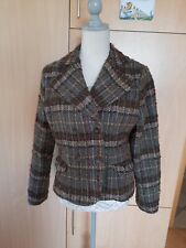 ? YESSICA Jacke Mantel Wollmantel Kurzmantel Filzoptik Damen braun Gr.38 Gr.M