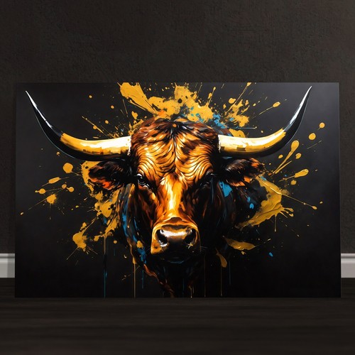 Wandbild stier bulle - ✅, wandbild,